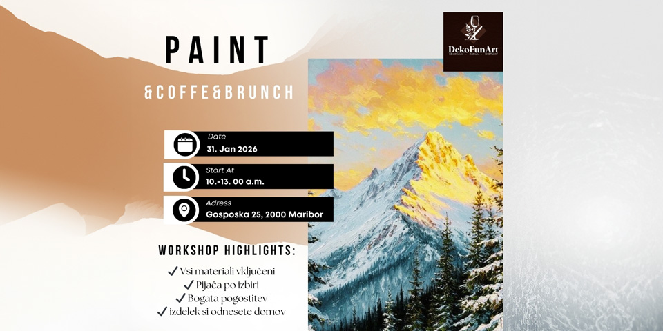 Delavnica Paint & coffe & brunch